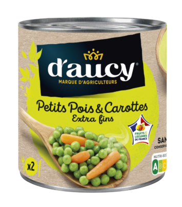 Petits pois extra fins et carottes