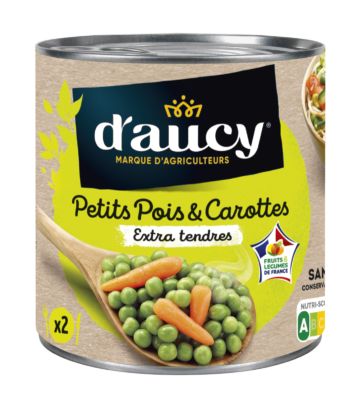 Petits pois extra tendres et carottes