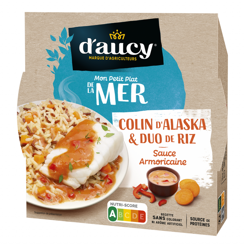 Colin d'Alaska duo de riz sauce Armoricaine - d'aucy