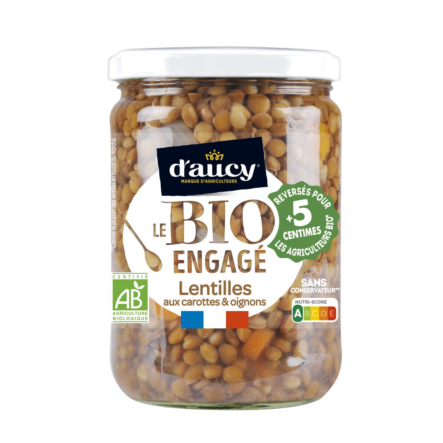 Lentilles cuisinées aux carottes & oignons BIO d