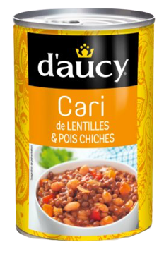 Cari de Lentilles et Pois Chiches
