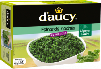 Epinards hachés en portions